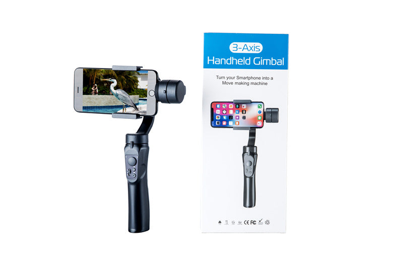 Handheld Phone Gimbal Stabilizer 3-Axis PTZ Tripod Anti-Shake for Smartphone Vlog Compatible with Apple