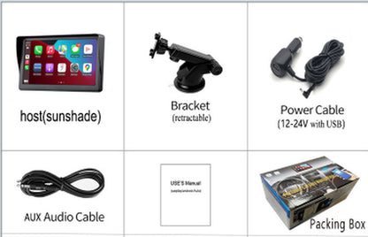 7" IPS Car Smart Screen Wireless Carplay Auto Mobile Phone Projection Screen Navigation X70