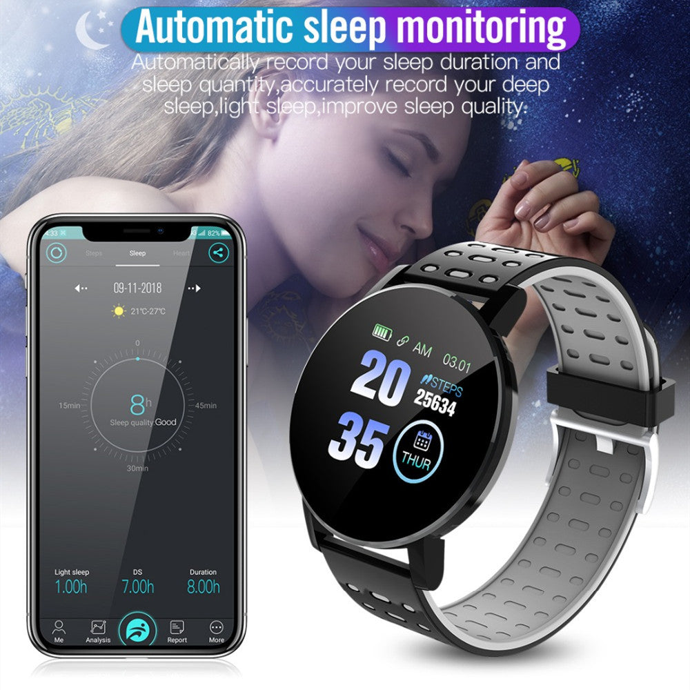 Bluetooth Smart Watch 1.3in LED Display 119 Plus