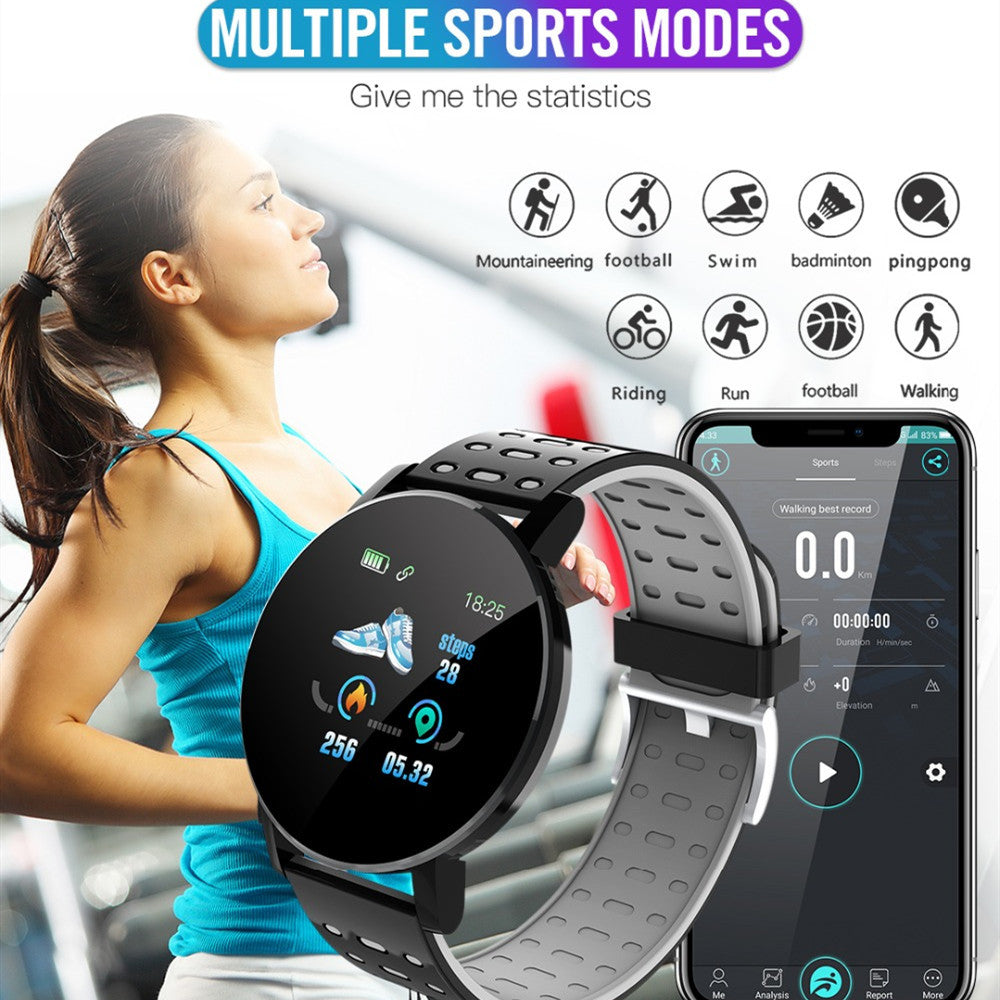 Bluetooth Smart Watch 1.3in LED Display 119 Plus