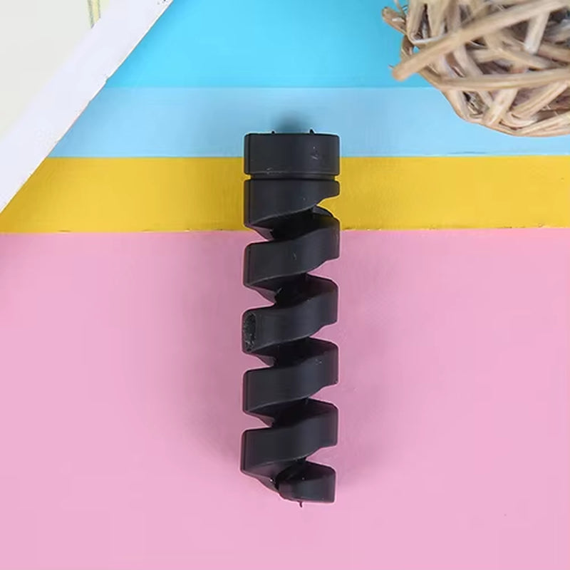 4PCS Cable Protector Silicone Bobbin Winder Wire Cord Organizer Cover for Apple Iphone USB Charger Cable Cord